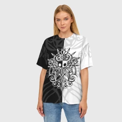 Женская футболка oversize 3D Hollow knight Холлоу Найт - фото 2