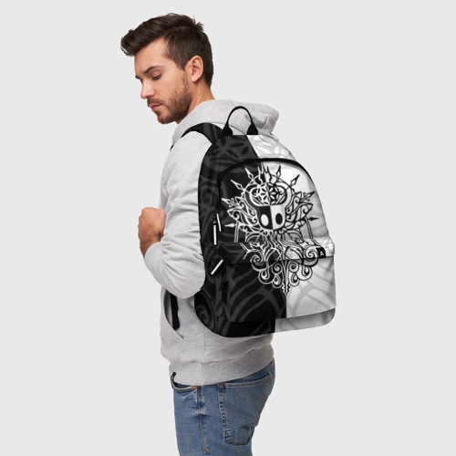 Рюкзак 3D с принтом Hollow knight Холлоу Найт, фото на моделе #1