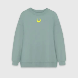 Женский свитшот oversize без начеса хлопок Sailor Moon