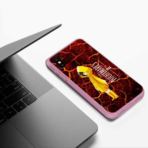 Чехол для iPhone XS Max матовый Little   nightmares 2 girl, цвет розовый - фото 5