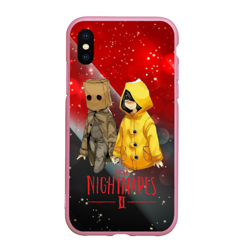 Чехол для iPhone XS Max матовый Little            Nightmares 2, цвет розовый