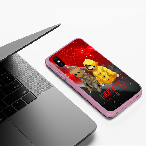 Чехол для iPhone XS Max матовый Little            Nightmares 2, цвет розовый - фото 5