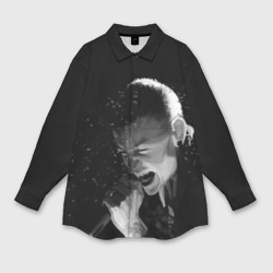 Мужская рубашка oversize 3D Linkin Park