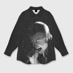 Женская рубашка oversize 3D Linkin Park