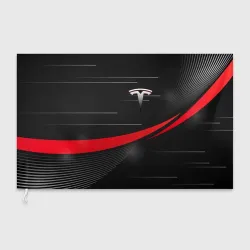 Флаг 3D Tesla abstract Тесла спорт