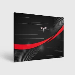 Холст прямоугольный Tesla abstract Тесла спорт