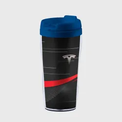 Термокружка-непроливайка Tesla abstract Тесла спорт