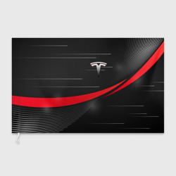 Флаг 3D Tesla abstract Тесла спорт