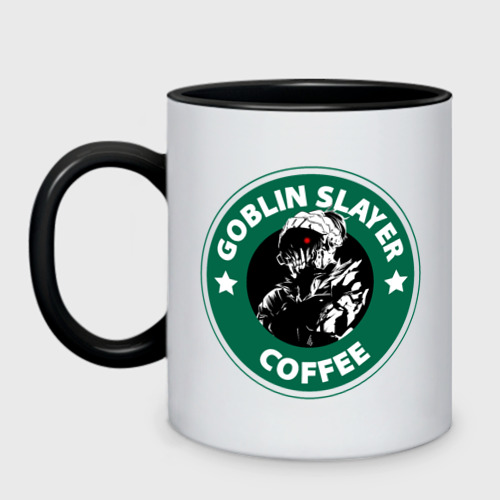 Кружка двухцветная Goblin Slayer  Coffee, цвет белый + черный