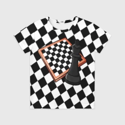 Детская футболка 3D Шахматы