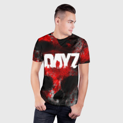 Мужская футболка 3D Slim Dayz blood skull - фото 2