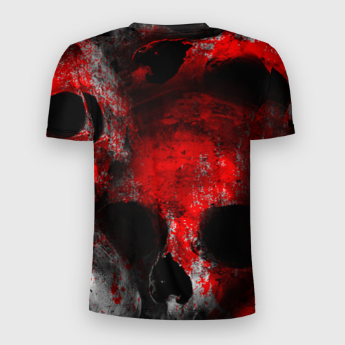 Мужская футболка 3D Slim Dayz blood skull, цвет 3D печать - фото 2