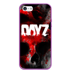 Чехол для iPhone 5/5S матовый Dayz blood skull