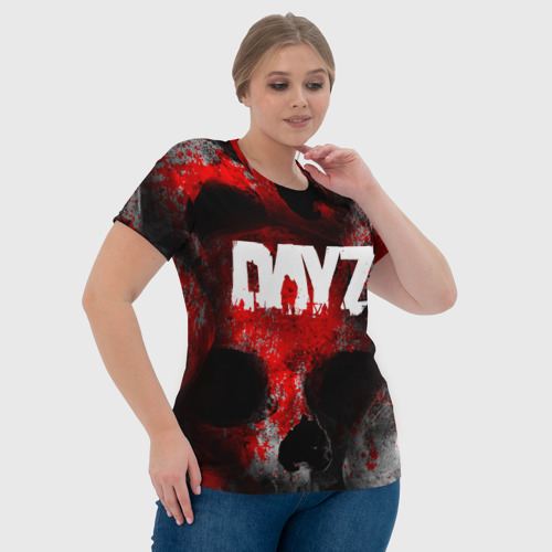 Женская футболка 3D Dayz blood skull, цвет 3D печать - фото 6
