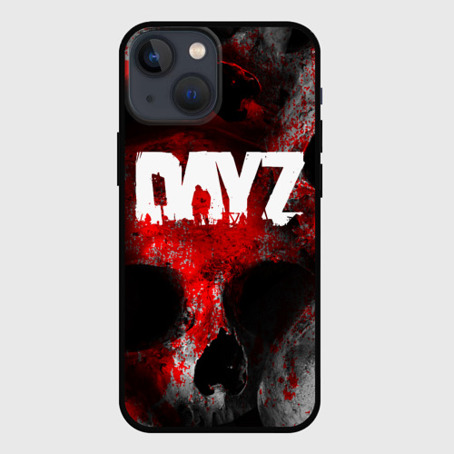 Чехол для iPhone 13 mini с принтом Dayz blood skull, вид спереди #2