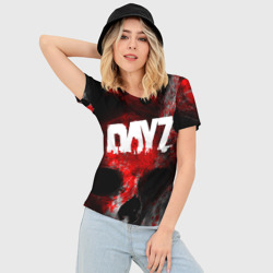 Женская футболка 3D Slim Dayz blood skull - фото 2