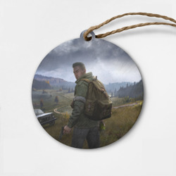 Деревянная игрушка круг DayZ poster Дейзи постер