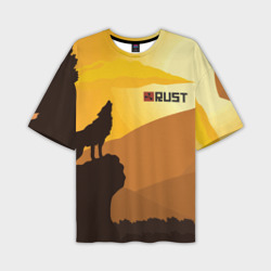 Мужская футболка oversize 3D Rust