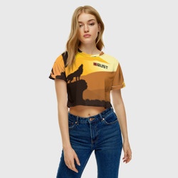 Женская футболка Crop-top 3D Rust - фото 2