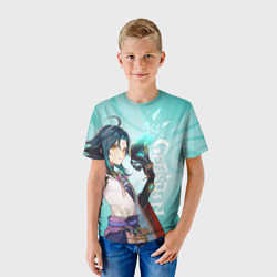 Детская футболка 3D Genshin Impact Сяо - фото 2