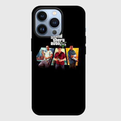 Чехол для iPhone 13 Pro Grand Theft Auto V персонажи