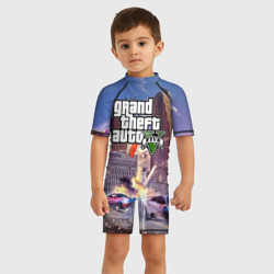 Детский купальный костюм 3D Экшен Grand Theft Auto v - фото 2