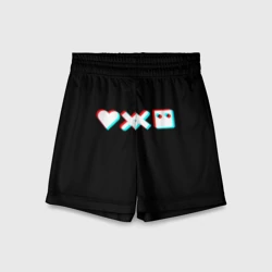 Детские спортивные шорты 3D Любовь, смерть и роботы