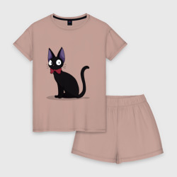 Женская пижама с шортиками хлопок Кот студии Гибли