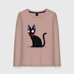 Женский лонгслив хлопок Кот студии Гибли