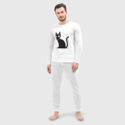 Мужская пижама с лонгсливом хлопок Кот студии Гибли - фото 2