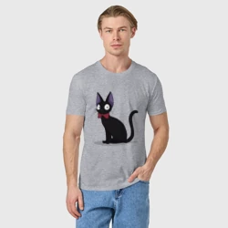 Мужская футболка хлопок Кот студии Гибли - фото 2