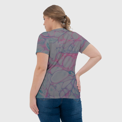 Женская футболка 3D с принтом Tinder | Тиндер девушка, вид сзади #2