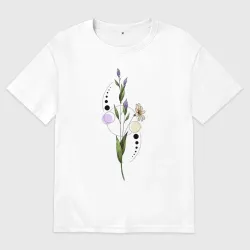 Женская футболка хлопок Oversize Flo