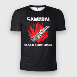 Мужская футболка 3D Slim Samurai Never Fade Away