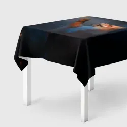 Скатерть 3D Лиса и огонек-бабочка