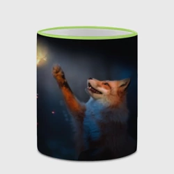 Кружка с полной запечаткой Лиса и огонек-бабочка - фото 2