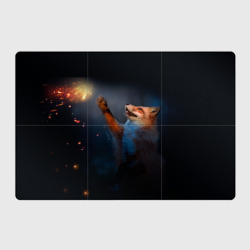 Магнитный плакат 3Х2 Лиса и огонек-бабочка