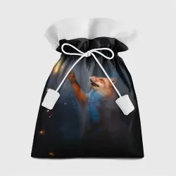 Подарочный 3D мешок Лиса и огонек-бабочка
