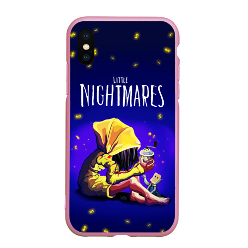 Чехол для iPhone XS Max матовый Little nightmares, цвет розовый