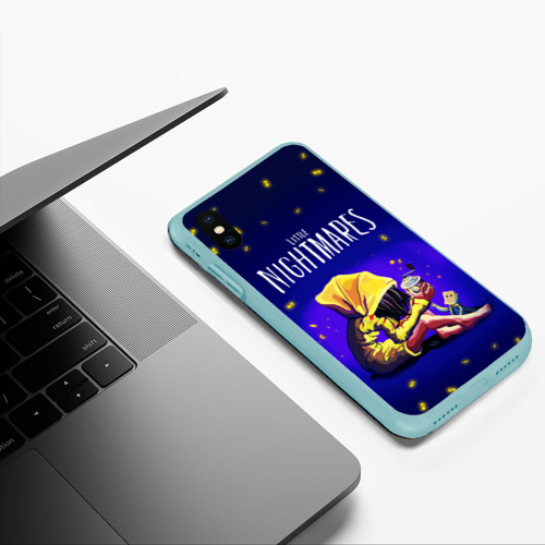 Чехол для iPhone XS Max матовый Little nightmares, цвет мятный - фото 5