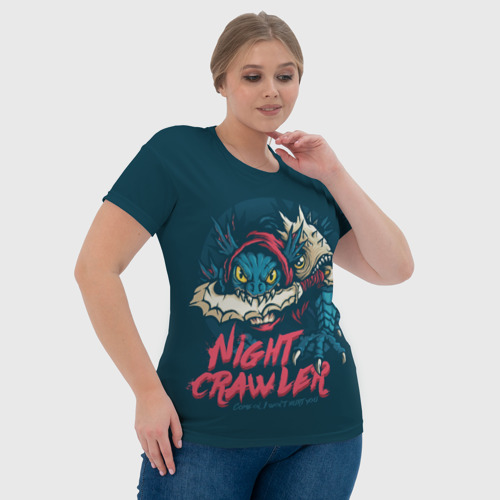 Женская футболка 3D Night Crawler Dota 2, цвет 3D печать - фото 6