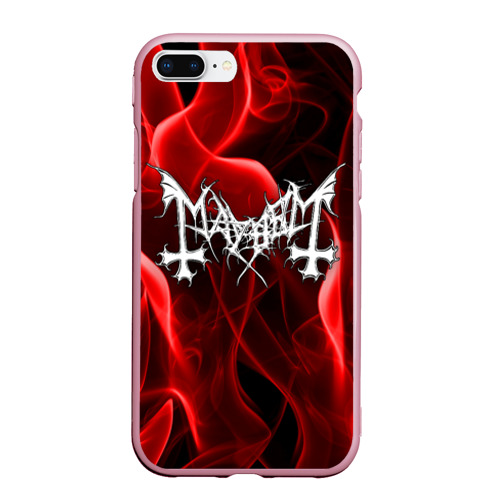 Чехол для iPhone 7Plus/8 Plus матовый Mayhem, цвет розовый