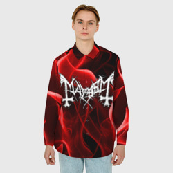 Мужская рубашка oversize 3D Mayhem - фото 2