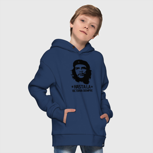 Детское худи Oversize хлопок Che Guevara Че Гевара, цвет темно-синий - фото 9