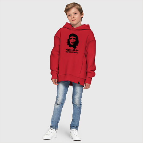 Детское худи Oversize хлопок Che Guevara Че Гевара, цвет красный - фото 11