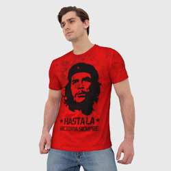 Футболка с принтом Che Guevara Че Гевара для женщины, вид на модели спереди №2. Цвет основы: белый