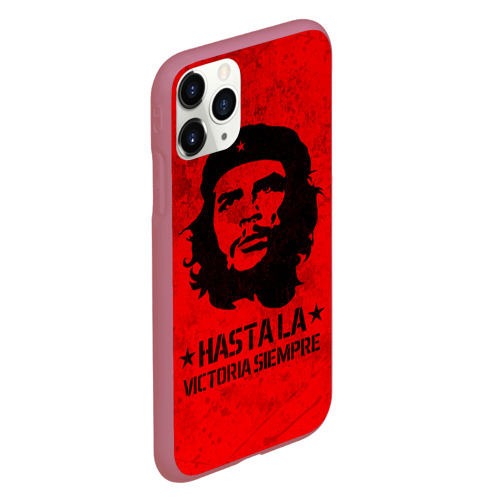 Чехол для iPhone 11 Pro матовый Che Guevara Че Гевара, цвет малиновый - фото 3