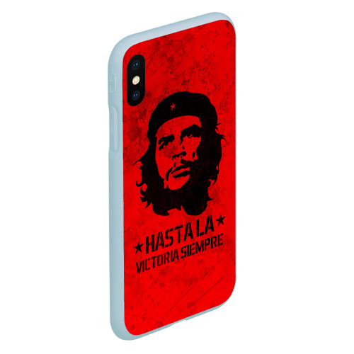 Чехол для iPhone XS Max матовый Che Guevara Че Гевара, цвет голубой - фото 3