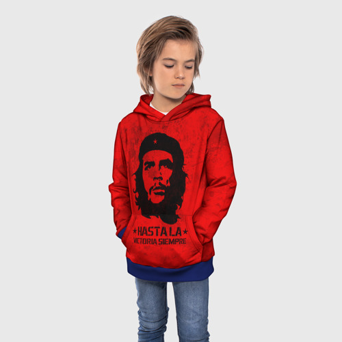 Детская толстовка 3D Che Guevara Че Гевара, цвет синий - фото 3