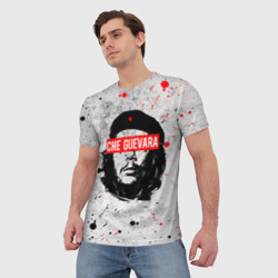 Футболка с принтом Che Guevara Че Гевара для мужчины, вид на модели спереди №2. Цвет основы: белый